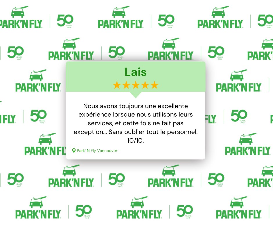 ParkNFlyCA's tweet image. Un grand merci à Lais pour son commentaire incroyable; nous aimons  les recevoir !
Avez-vous des commentaires personnels ? Envoyez-nous un message ou partagez un avis Google.

#parknfly #avisgoogle #revue #positif #google #commentaire