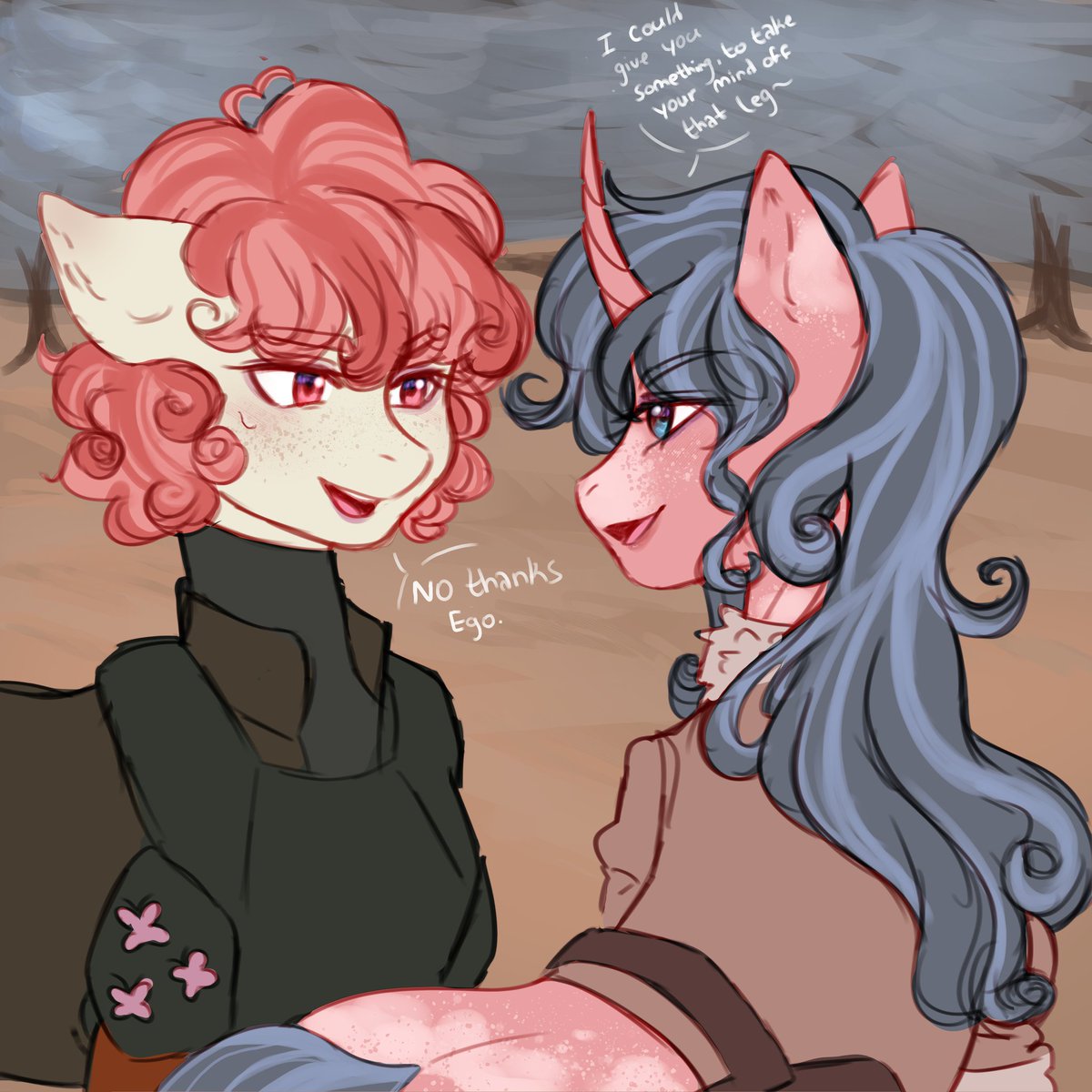 HeartInaMachine's tweet image. OC// Ego and friends