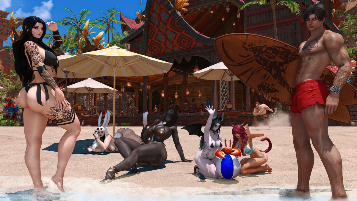 Crabs, Curves &amp; Catgirls~

#EorzeaPhotos | #Gposers