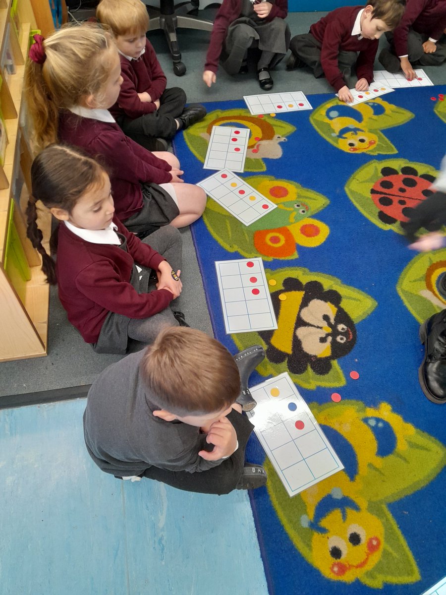 ReceptionBh's tweet image. We used out ten frames and counters to practise adding on 1 more. We have some expert mathematicians in Reception!!! @busheyheathjm @msmcclureBH #busheyheathmaths