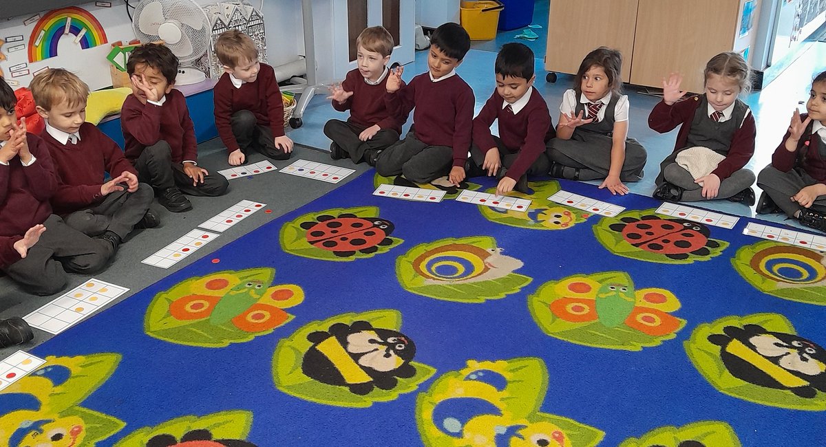 ReceptionBh's tweet image. We used out ten frames and counters to practise adding on 1 more. We have some expert mathematicians in Reception!!! @busheyheathjm @msmcclureBH #busheyheathmaths