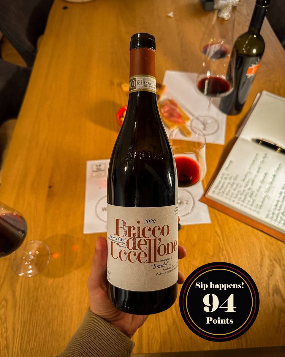 ✨ Would you spot Italy’s most iconic Barbera blind? 🍷

Bricco dell’Uccellone 2020 — a legend born from Giacomo Bologna’s vision. Powerful, elegant, unforgettable.

Sip happens! score: 94 points 🔥

Full story &amp; tasting notes 👉 Link: sip-happens.wine/p/sip-happens-…
