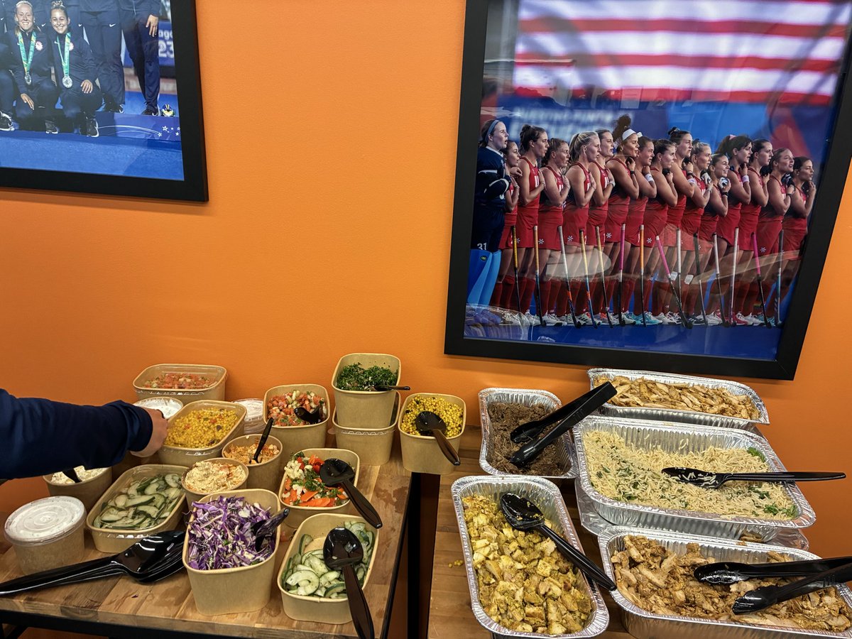 Another amazing meal from <a href="/mezehgrill/">mezeh mediterranean grill</a> to fuel the <a href="/USAFieldHockey/">USA Field Hockey</a> WNT. Such great fresh healthy food