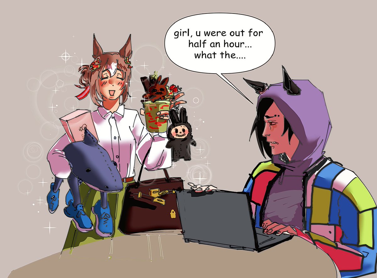 _juicelavander1's tweet photo. I think she would fall for this
#umamusumefanart #umamusume https://t.co/FpZnH31qan