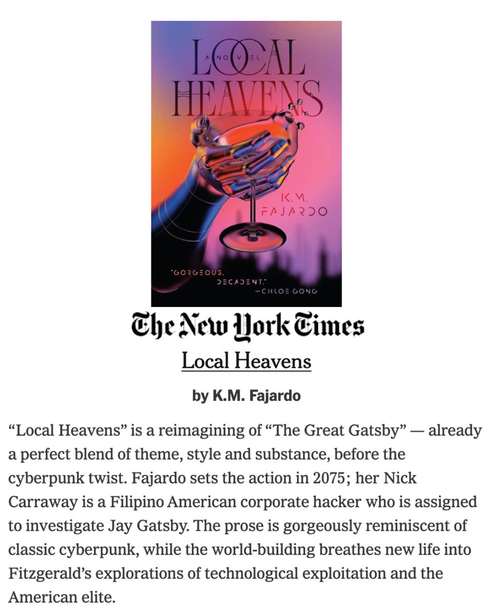 local heavens is in the new york times book review, courtesy of the queen chloe gong !! 🙂‍↕️🫶