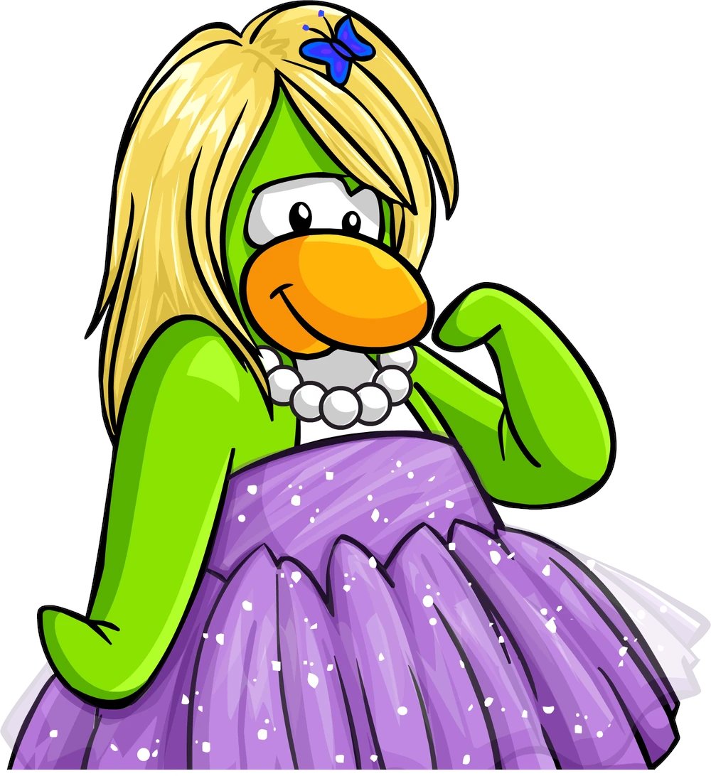 ZlZAROO's tweet photo. She's kinda giving club penguin lavender gown https://t.co/jSvhNgE2g8