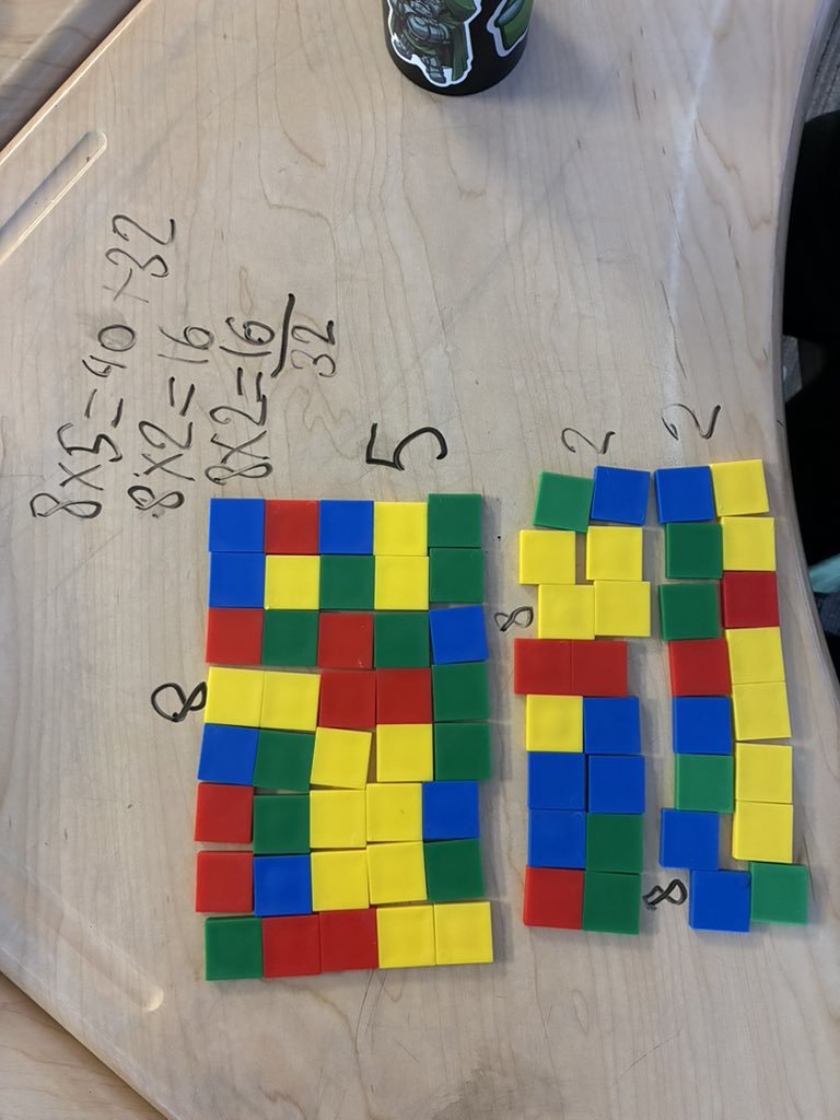 Mr McDonald’s students are decomposing multiplication facts into facts they know! <a href="/KISDMathSquad/">KISDMathSquad</a> <a href="/SunsetValleyES/">Sunset Valley ES</a>