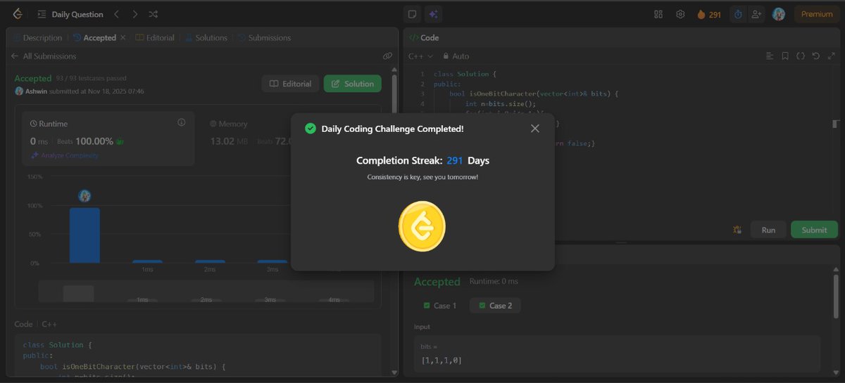 mystic_decoder's tweet image. Day 142              

- Leetcode potd    
- Practical Exam
- Data Science Revision

Do connect and join the grind! 🔥 

#nDaysOfCode #MERNStack #DSA #BuildInPublic #CodingJourney