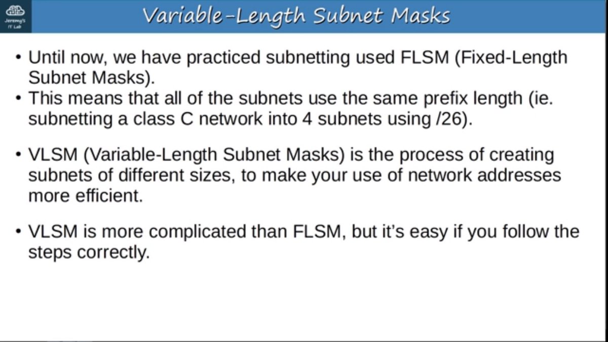 Romz_inc's tweet image. Day 16 of my  #CCNA journey
I practiced subnetting a Class A network today and it improved my overall understanding of subnetting across all classes.
Also learnt VLSM and worked through exercises where each subnet had different host sizes. 
#CCNA #Cisco #Networking