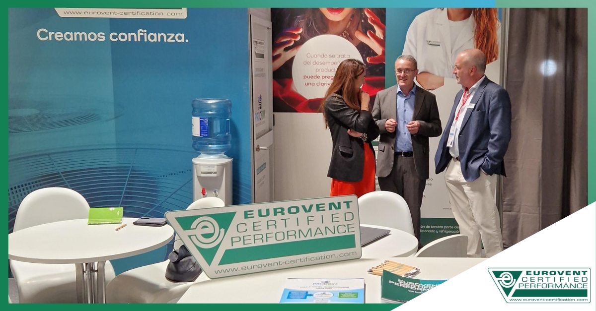 The #HVACR industry is buzzing in Madrid, and we're right in the middle of it!

Day 1 at C&amp;R (#ClimatizaciónyRefrigeración), the #EuroventCertification and Eurovent Market Intelligence teams are here to support your business success.
Visit us at Booth 9N05, Pavilion 9