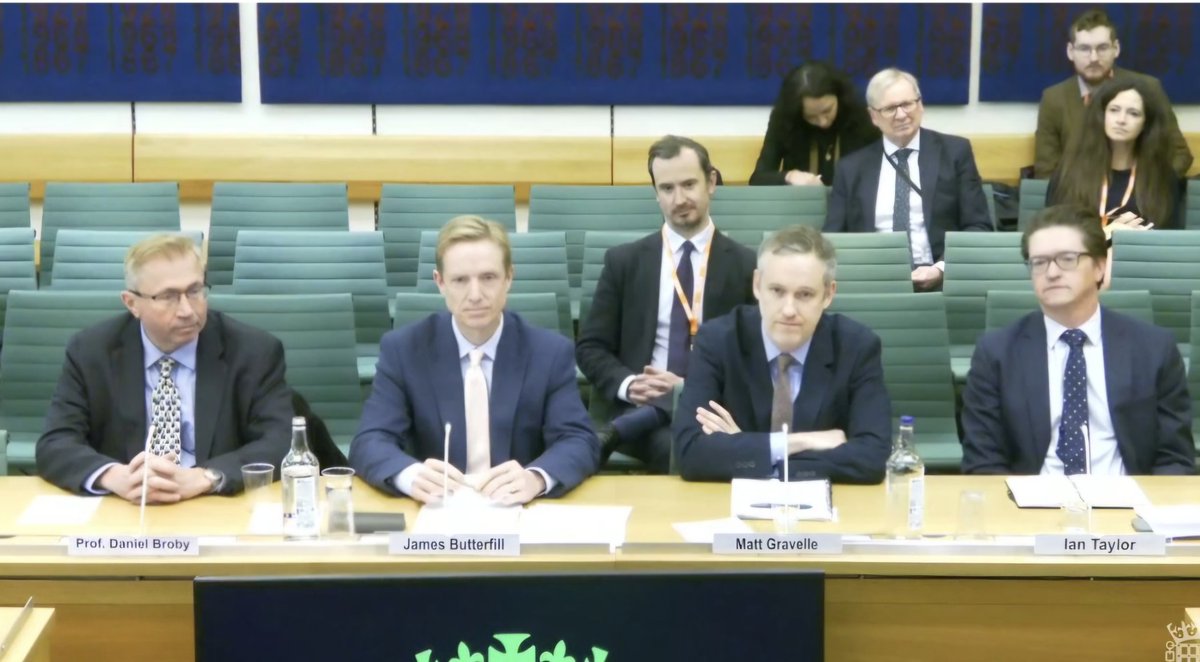 Giving evidence to the UK Treasury. 

Link to the recorded television transcript:
 parliamentlive.tv/event/index/64…