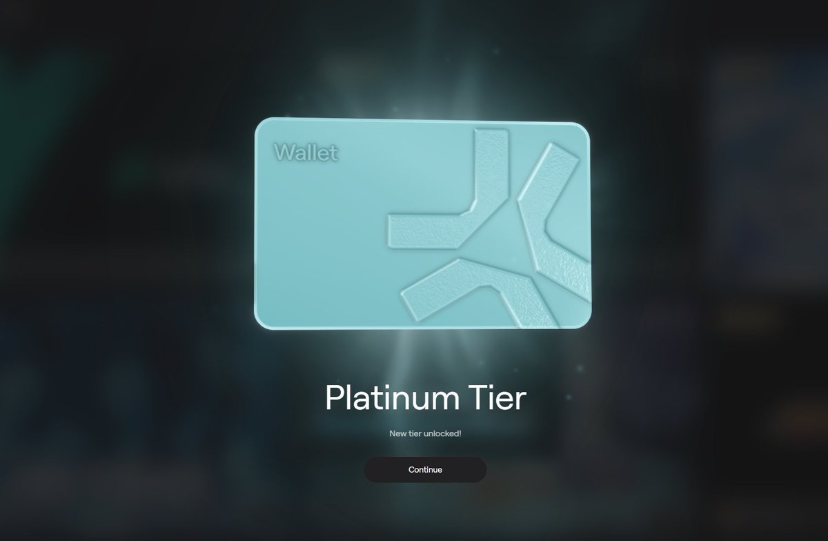 lumbridge's tweet image. All the weeks of participating in @playdegenarena paid off, finally reached platinum tier on Abstract! 💖