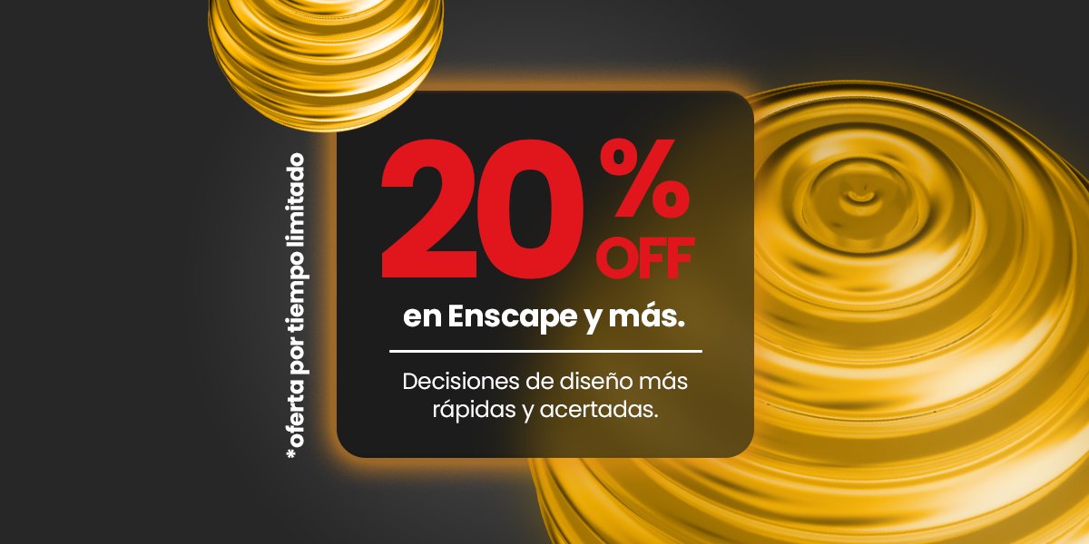 Mattar_Consult's tweet image. 💡Obtén un 20% de descuento en todos los planes de Enscape, desde Solo hasta Colección. Con IA integrada y renderizado en tiempo real, Enscape es tu compañero de diseño confiable. ⚡ Termina el 2 Dic d
#blackfriday #chaosenscape #renders #3D #vray #corona #diseño #enscape