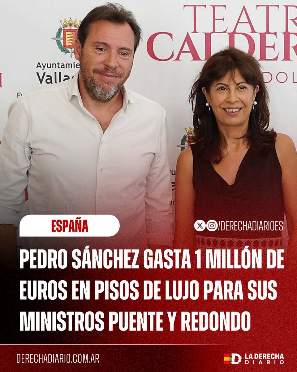 🚨🇪🇸 | PARA ENFERMOS DE ELA Y AFECTADOS POR LA DANA NO HAY DINERO: Sánchez gasta 1 millón en dos viviendas de lujo para Óscar Puente y Ana Redondo.