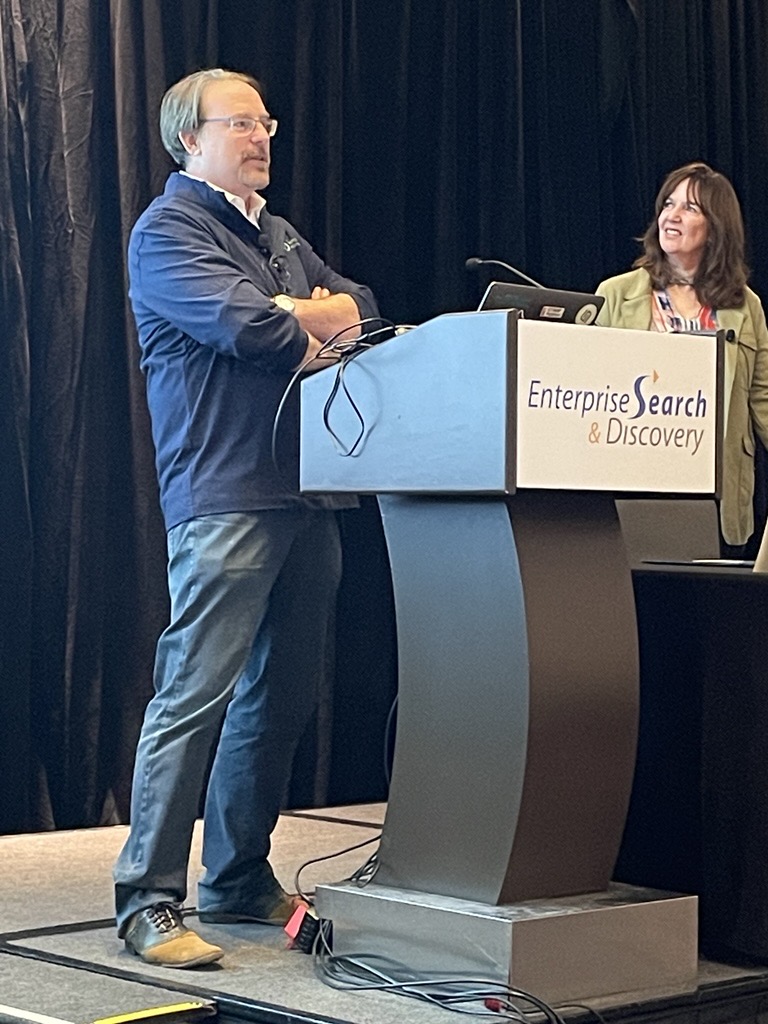 Eric Pugh of @opensourceconnections and Kari Mattek of <a href="/NWMutual/">Northwestern Mutual</a> did a fantastic job demystifying the tools and techniques for search evaluation at #ESDD

linkedin.com/in/epugh/