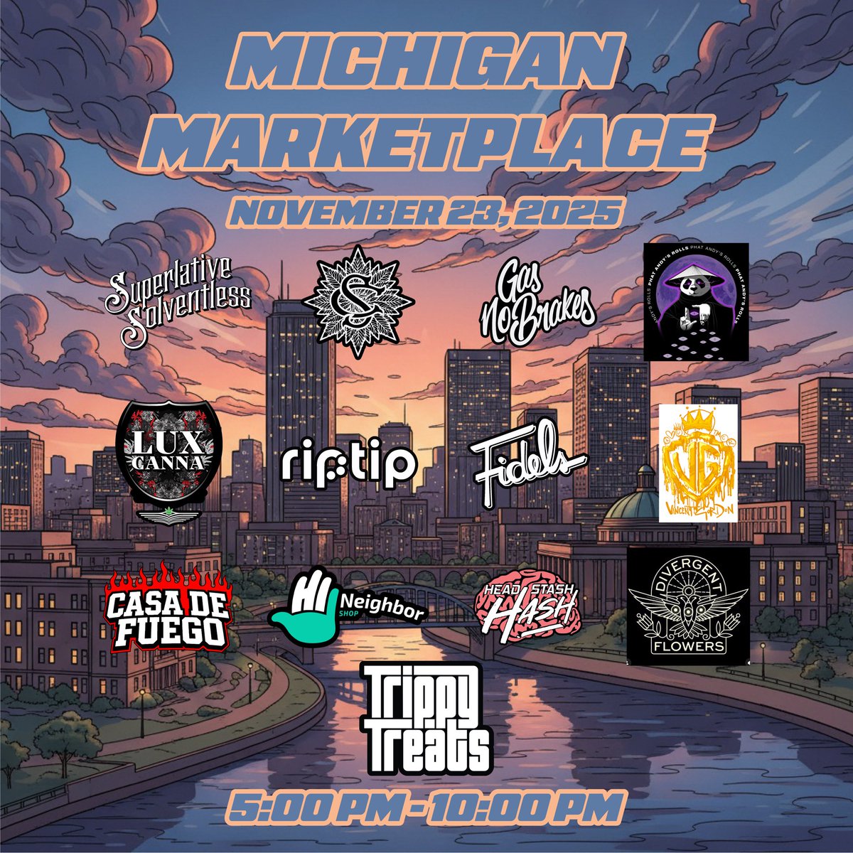 MICHIGAN MARKETPLACE 

Great opportunity to re-up on your headSTASH right before the holidays! We will be vending 5pm-10pm! TICKET LINK IN BIO