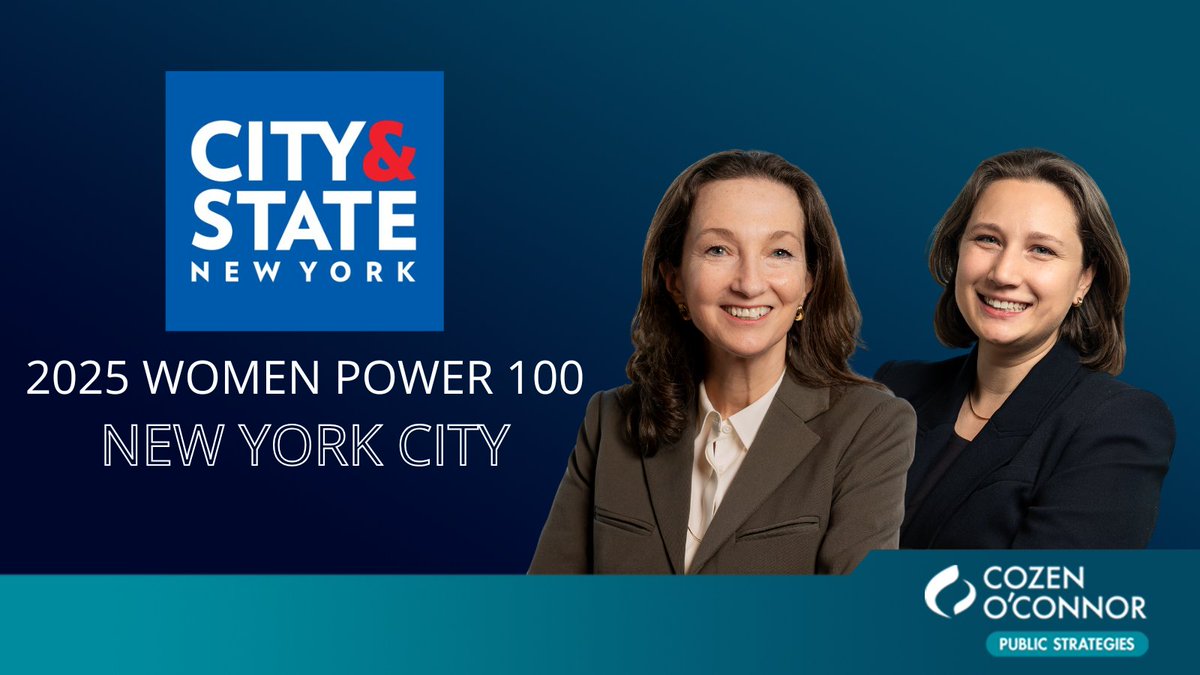 🎉Congratulations to Rose Christ and Katie Schwab, co-chairs of #NewYork Public Strategies, for being named to <a href="/CityAndStateNY/">City & State NY</a>’s Women Power 100 list! #WomenInLeadership #NYPolitics

🔗cityandstateny.com/power-lists/20…