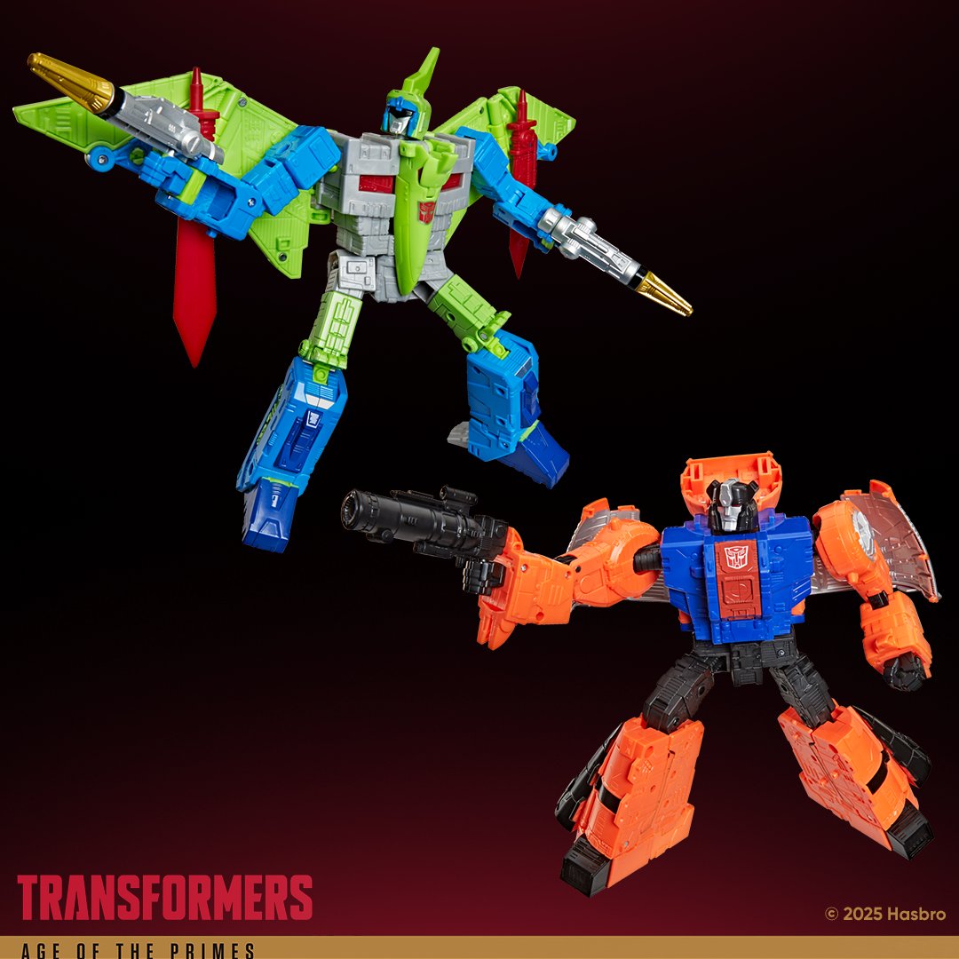 HasbroPulse's tweet image. #Transformers G2 power surges back into the battlefield.

The #AgeOfThePrimes G2 Dinobot Swoop and Dinobot Sludge 2-pack delivers two Leader Class heavy hitters packed with bright G2 deco and classic Dinobot grit.

Pre-order on #HasbroPulse! 
🔗 go.hasb.ro/ShopTF