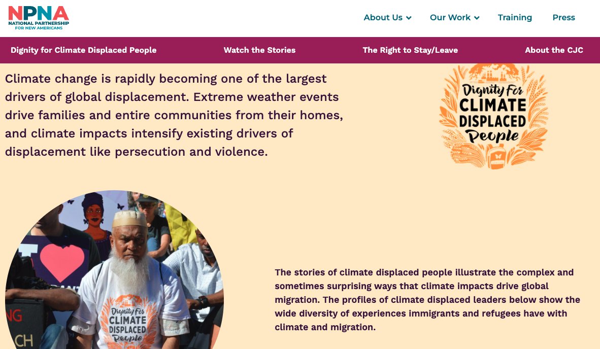 Our friends at <a href="/npnewamericans/">NPNA</a> launched ClimateDisplacedLeaders.org to coincide with COP30 UN Climate Summit happening now in Brazil...