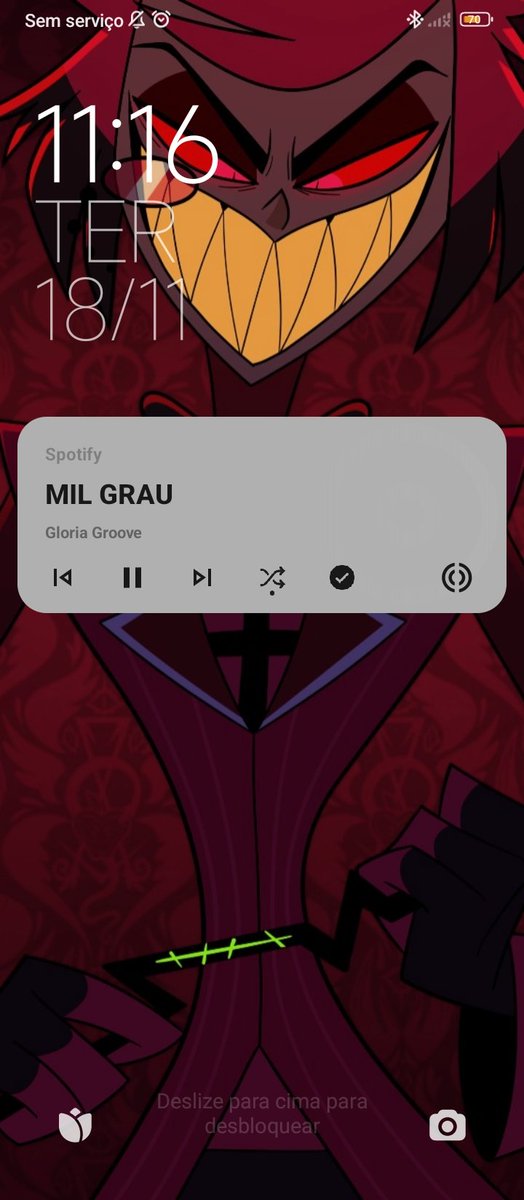 RubyTheDragon2's tweet image. Eu acho incrível esse wallpaper q criaram do Alastor. Parece q ele julga td q vc tá ouvindo kkkkk