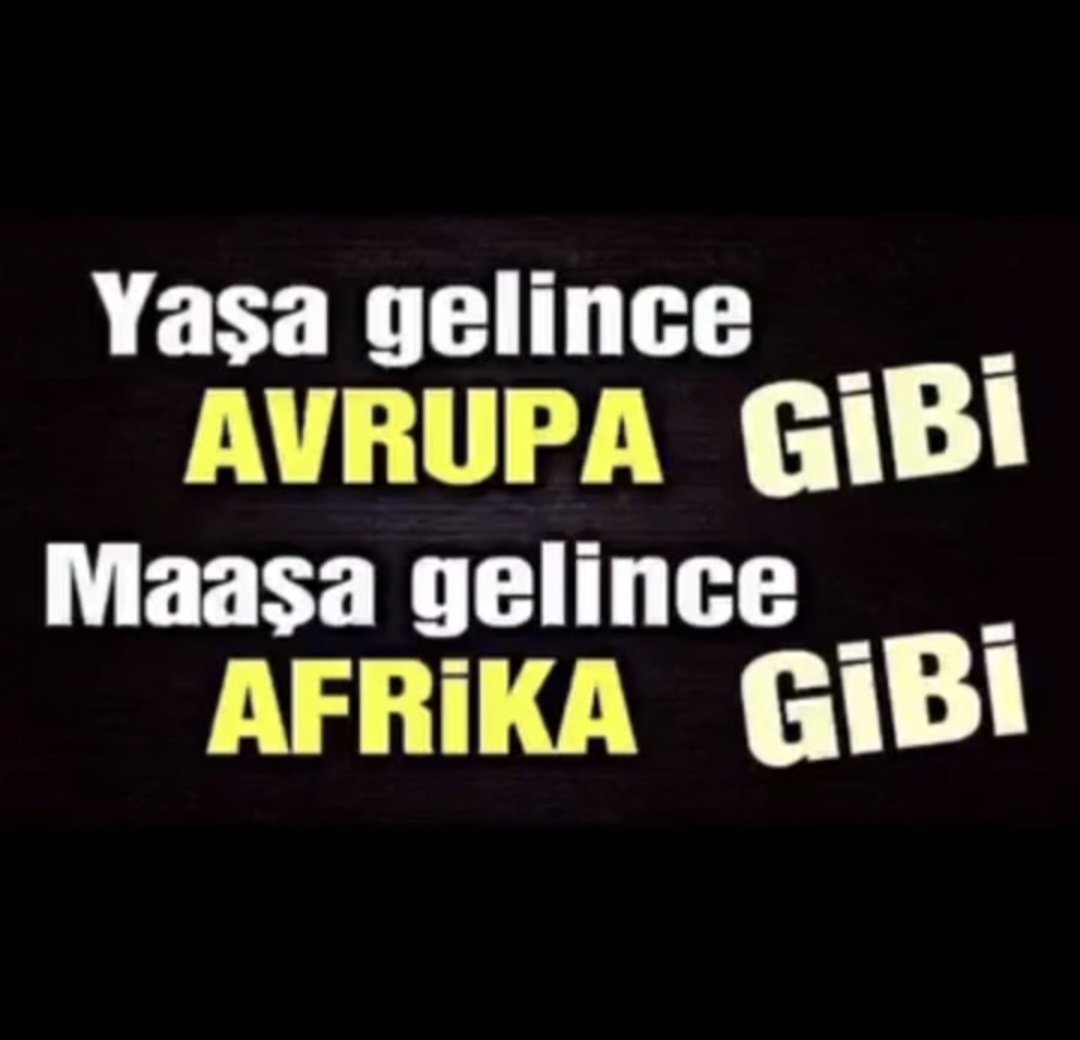 Erken emekliliği Avrupa ayarlarına yükselt, maaşı da afrikalılar seviyesine indir. ‼️
Emeklilere Avrupa ülkeleri arasında son üç içinde utanmazlık maaşına talim ettir. 
Emeklilerin hakkına girmeyin, fitil fitil burnunuzdan gelir. 

#EmekliOyuBozarOyunu