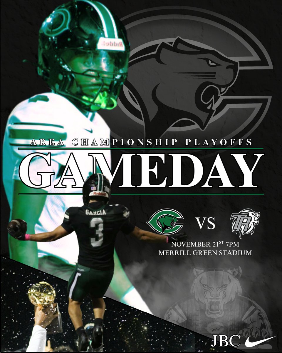 The standard is rising. The mission continues. Cougars roll into the Area Championship Friday night—and we need our community behind us!

Show up. Be loud. Make it count.

📍Merrill Green Stadium | 🕖 7 PM
#RoundTwo | #CougarPride