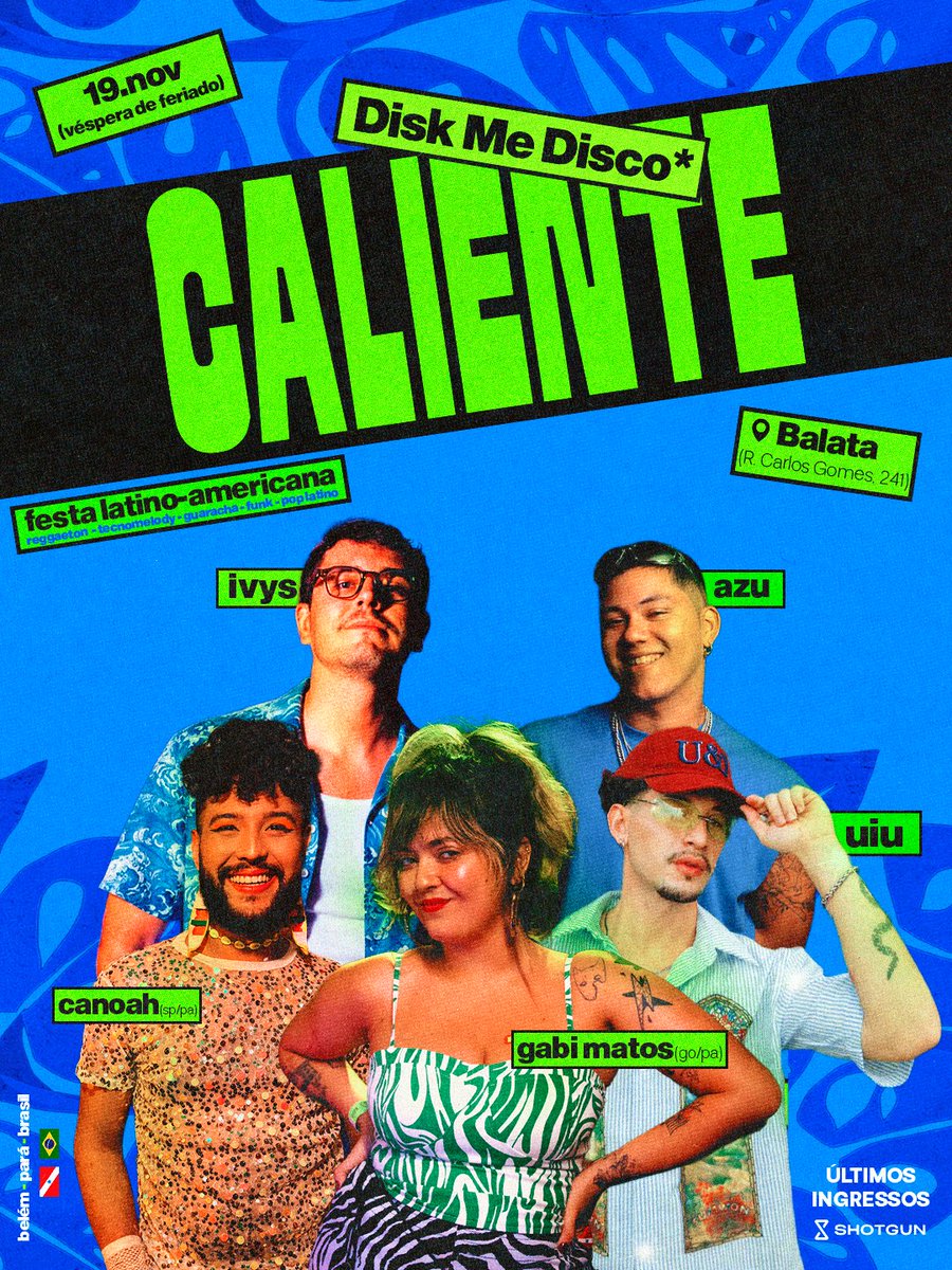 diskmedisco's tweet image. Gente? E esse line da Caliente? Pra sair lokaaaa
Últimos ingressos antecipados:
shotgun.live/events/disk-me…