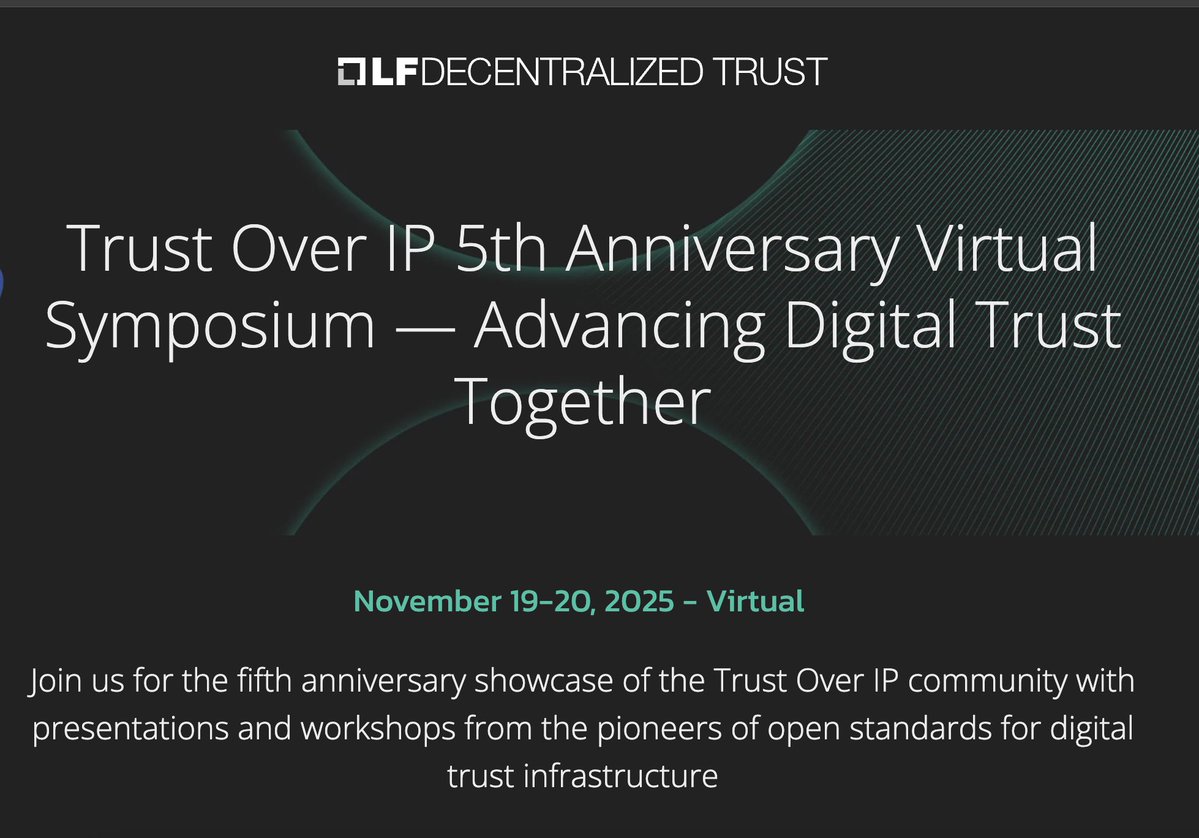 DrW3RK's tweet image. Interesting sessions tomorrow around content credentials, DIDs, Proof of Personhood, and decentralized trust graphs hosted by @trustoverip @lfdecentralized Registration link: lfdecentralizedtrust.org/trust-over-ip-…