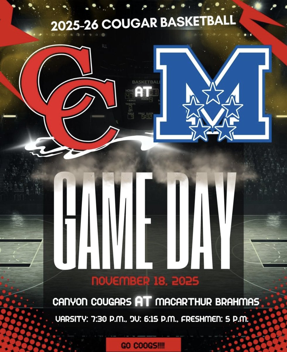 🏀💥🏀 GAME DAY 🏀💥🏀
<a href="/canyonhscougars/">Canyon HS</a> <a href="/cisdnews/">Comal ISD</a>