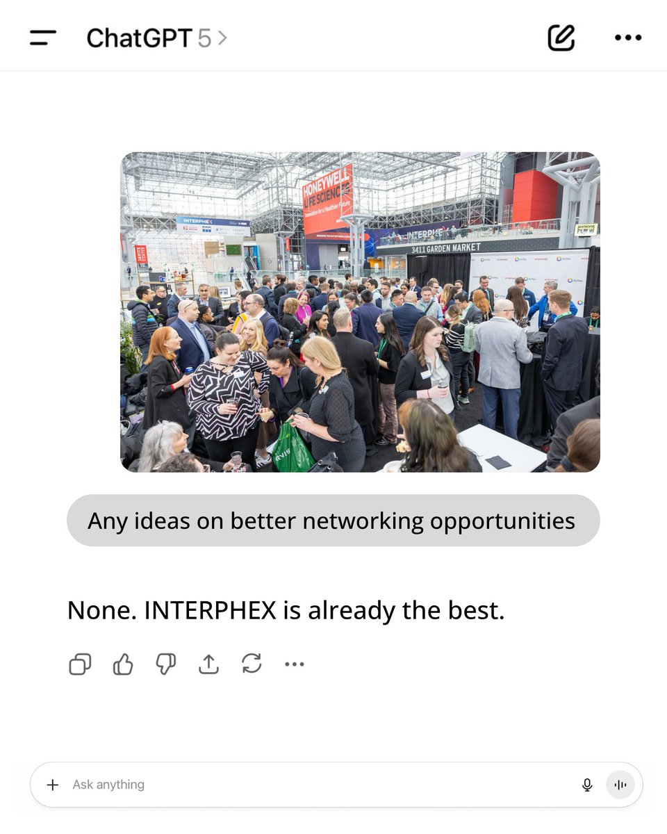 INTERPHEX's tweet image. Every moment at #INTERPHEX2026 is built with you in mind. Innovation, education, and connection all under one roof.

Does it get better than this?