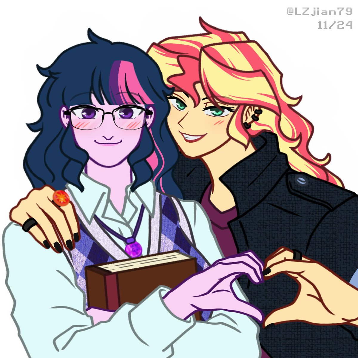 LZjian79's tweet photo. Sciset couple pic for an old Patreon request ✨

#MLP #mlpfanart #Sciset https://t.co/ppcH1FQRV7