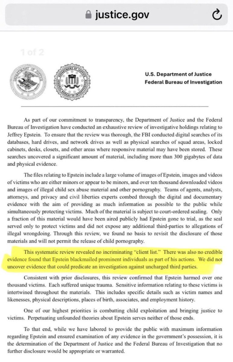 <a href="/ShadowofEzra/">Shadow of Ezra</a> There is nothing to redact if there was no blackmailing going on🙄 Get your story straight🤡