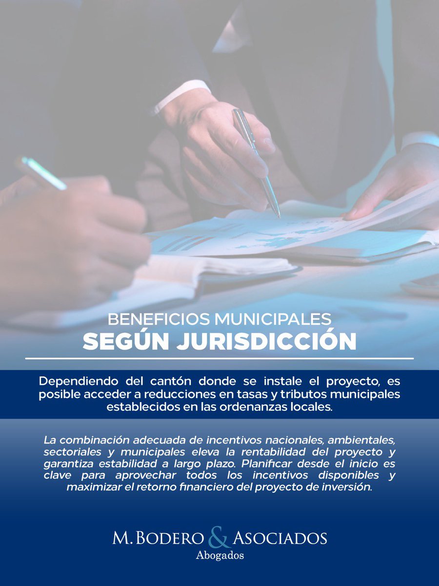 Planificar un proyecto de #inversión desde el inicio permite acceder a incentivos que aumentan la rentabilidad. 📈

La correcta estructuración puede marcar la diferencia en el retorno final del proyecto.
¿Quieres optimizar tu inversión? Hablemos 🤝📩