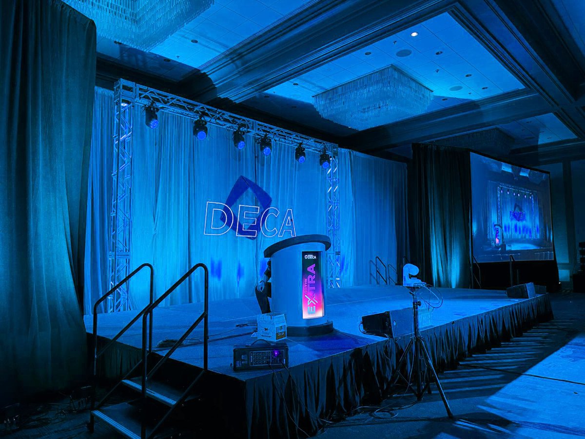 thinkcybis's tweet image. Team Cybis had the wonderful opportunity to "Go the Extra" mile with @Georgia_DECA's Fall Leadership Development Conference.  We brought their vision to life with custom-branded elements and an immersive show environment that set the tone for an inspiring event.
#thinkcybis
