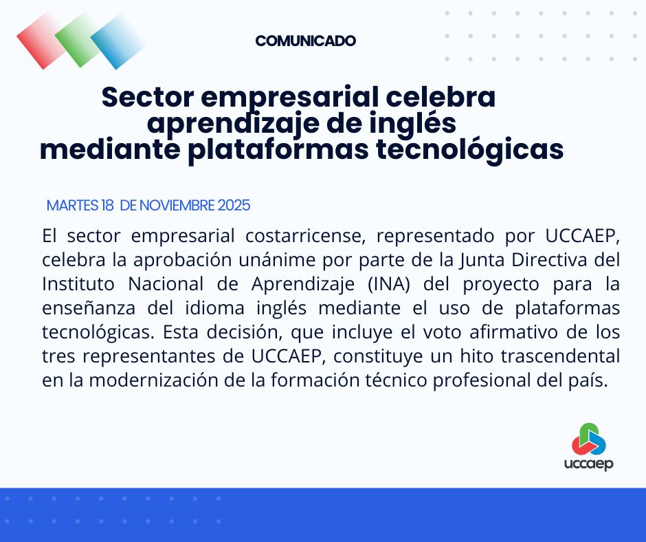 La Unión de Cámaras reconoce y destaca el esfuerzo de la Junta Directiva del INA, quienes han impulsado de manera responsable, técnica y visionaria este proyecto. 

Ver comunicado completo: 
heyzine.com/flip-book/9f41…