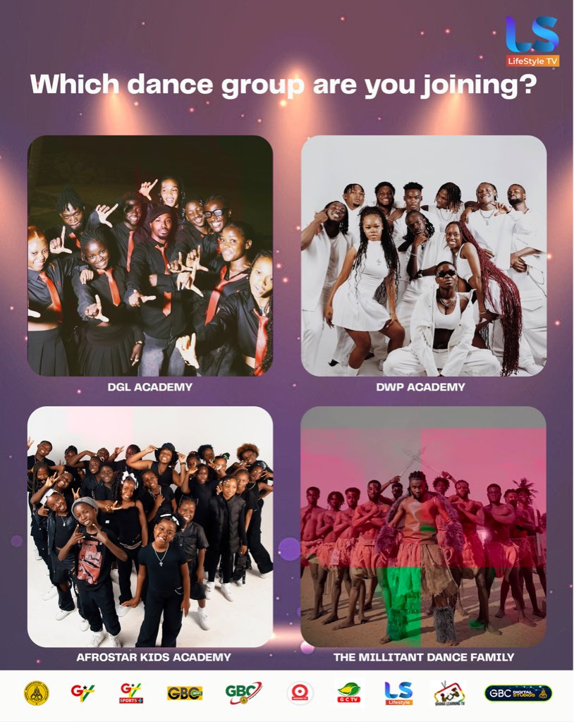 lstv_gh's tweet image. Which dance group are you joining ?

#dwpacademy #dglacademy #militantdancefamily #afrostarkidsacademy #lifestyletv #trending #TrendingNow