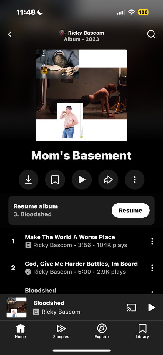 Album of the day, it’s fire 🔥 also happy birthday <a href="/Ricky_Producer/">Ricky Bascom</a>