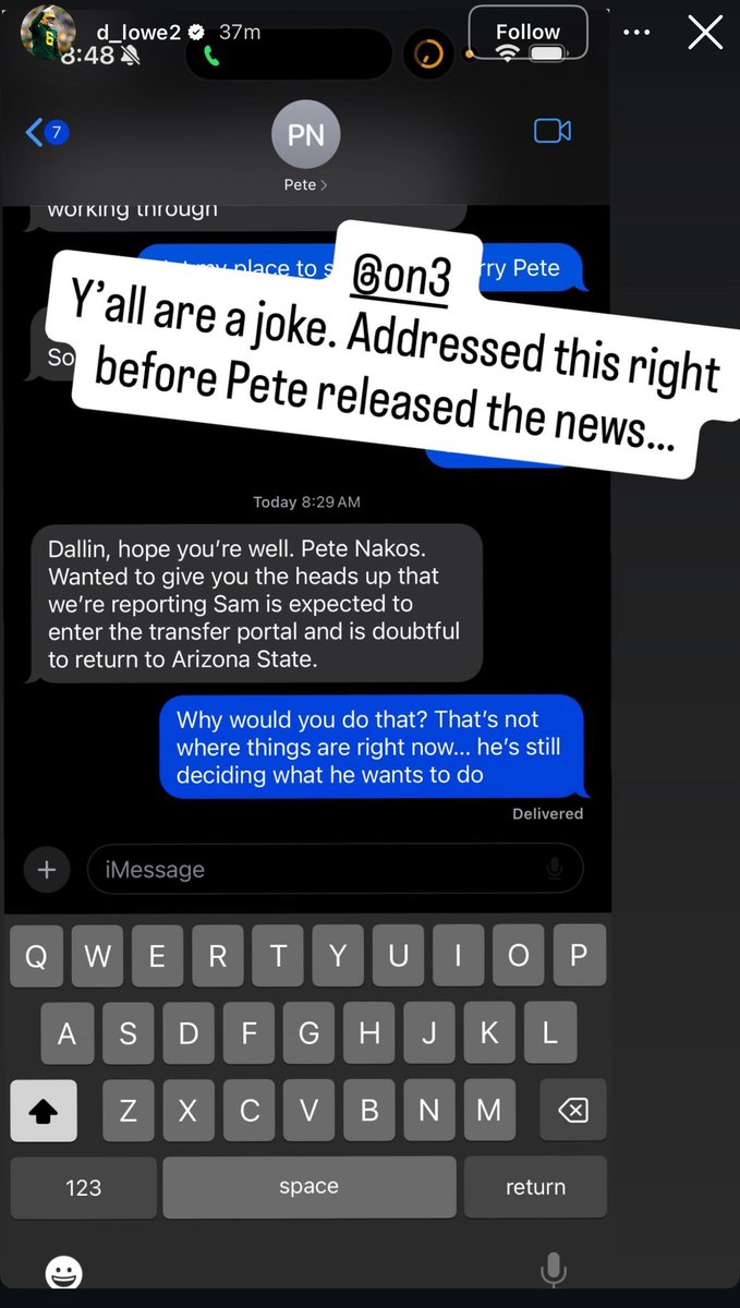 SleeperCFB's tweet image. Sam Leavitt’s Brother Dallin responds to the rumors 👀