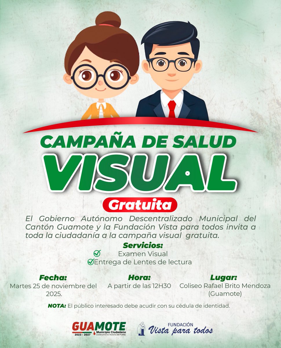 GADGuamote's tweet photo. 📷 𝐀𝐓𝐄𝐍𝐂𝐈𝐎́𝐍 📷
El Gad Municipal del Cantón Guamote, invita a toda la ciudadanía a la campaña visual de manera 𝑮𝑹𝑨𝑻𝑼𝑰𝑻𝑨, en coordinación con la 𝙁𝙪𝙣𝙙𝙖𝙘𝙞𝙤́𝙣 𝙑𝙞𝙨𝙩𝙖 𝙥𝙖𝙧𝙖 𝙏𝙤��𝙤𝙨 📷📷📷.
𝗡𝗼 𝗳𝗮𝗹𝘁𝗲𝘀, 𝘁𝗲 𝗲𝘀𝗽𝗲𝗿𝗮𝗺𝗼𝘀... https://t.co/Pm6afiOJ54