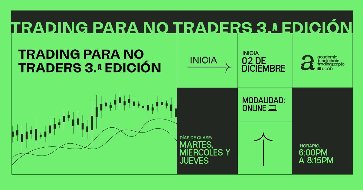¿Sin experiencia en trading pero con ganas de empezar? 

Presentamos el curso definitivo para principiantes: Trading para No Traders V3.0 🎯

Con teoría + práctica aprenderás a pensar como un estratega de mercados ♟️🧠

📅02/12 | 💻Online

🚀 Inscríbete bit.ly/485fKvn
