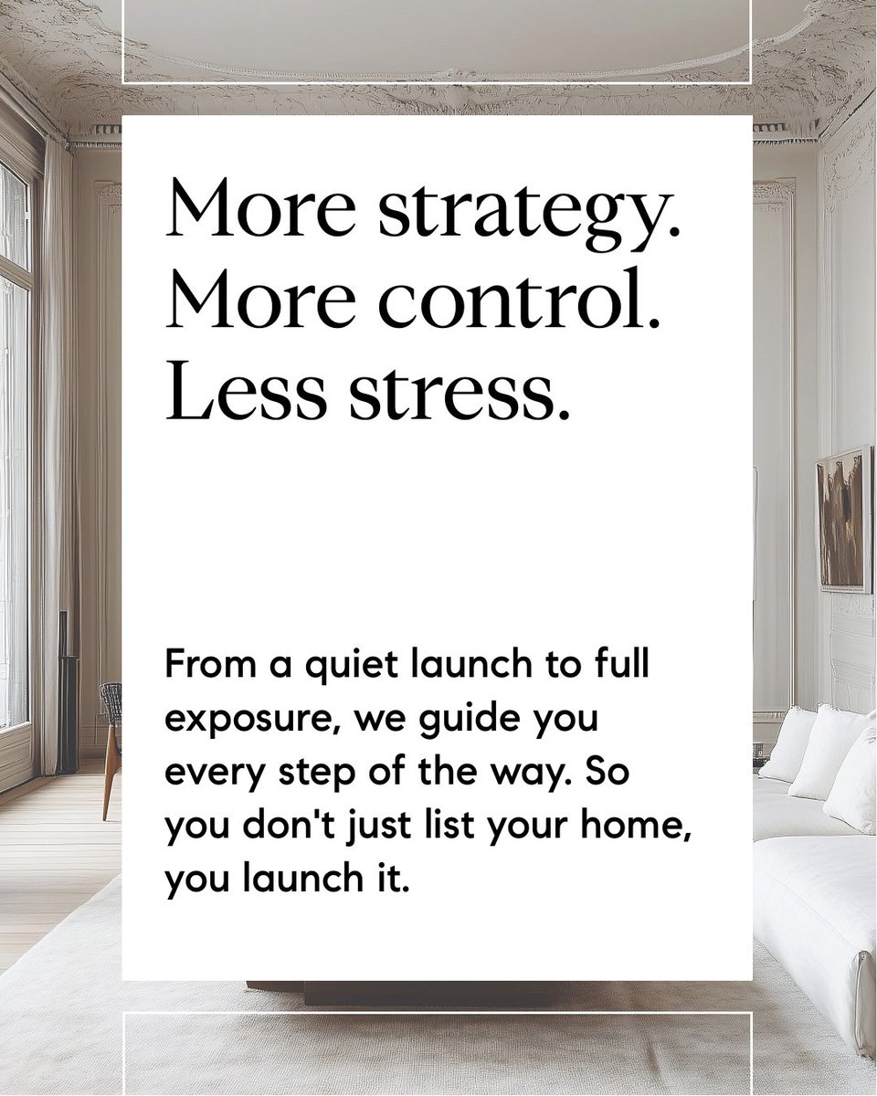 HintonHomeTeam's tweet image. More strategy. More control. Less stress.

With Compass’ 3-Phased Marketing Strategy, you can launch your home your way — Private Exclusive, Coming Soon, or full debut when the time is right.

#HintonHomeTeam #CompassHouston #Compass #CompassRealEstate