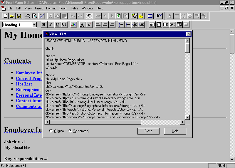 WebDesignMuseum's tweet image. In November 1995, Vermeer Technologies developed the FrontPage 1.0 editor for WYSIWYG web development. 

In January 1996, Microsoft bought Vermeer and, in June, released an editor called Microsoft FrontPage 1.1  

#WebDesignHistory