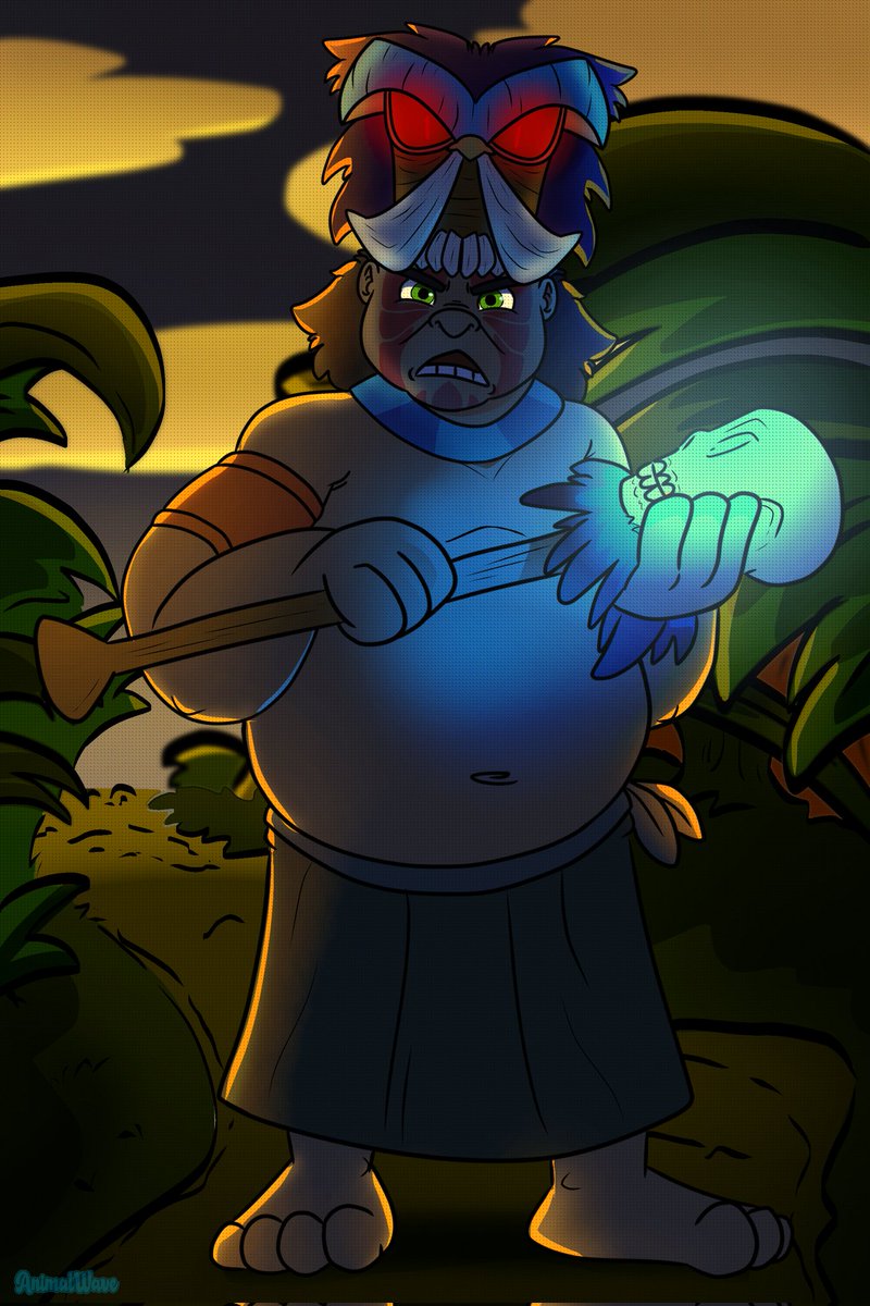 Of the few times I have drawn humans, I wanted to try again.

This time I start with Papu Papu, who opens this new collection of "Crash Bandicoot villains"

Follow me on my telegram channel tooz :3
t.me/AnimalWaveRebo…