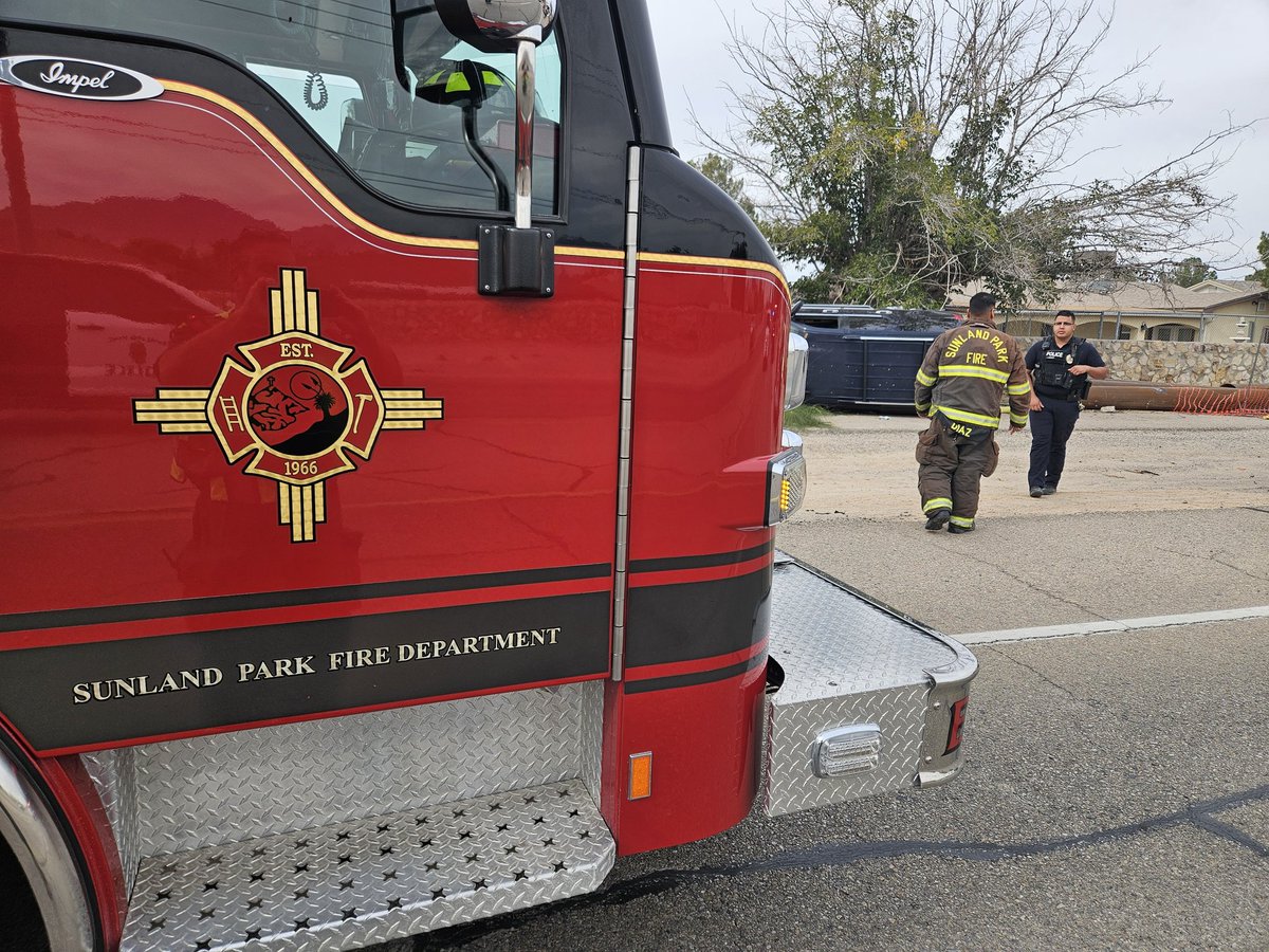 <a href="/SunlandParkFire/">Sunland Park Fire</a> on scene of a single vehicle rollover on McNutt Rd near Britain Dr.

Female in her late teens transported to the hospital by SPFD Squad 2 with minor injuries. 

Time out:  9:29 am