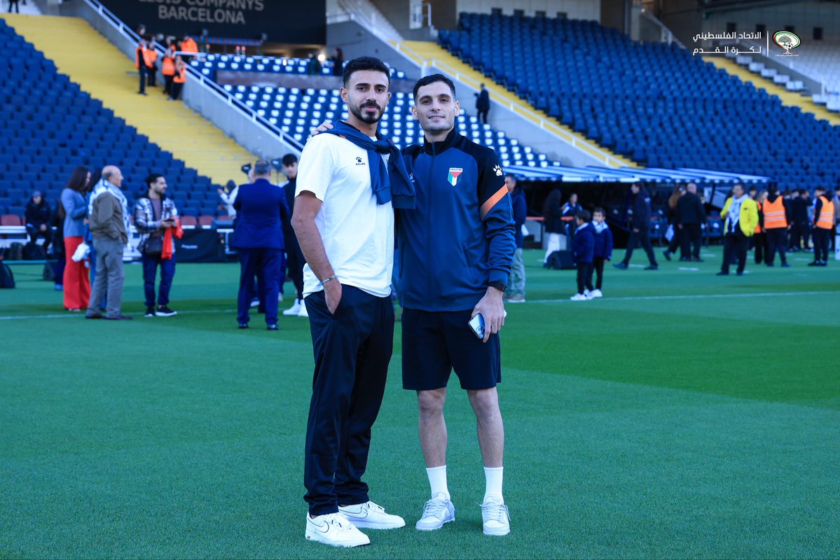 📸 الفدائي في ملعب لويس كومبانيس الأولمبي🇵🇸 
Palestina en Estadi Olímpic Lluís Companys