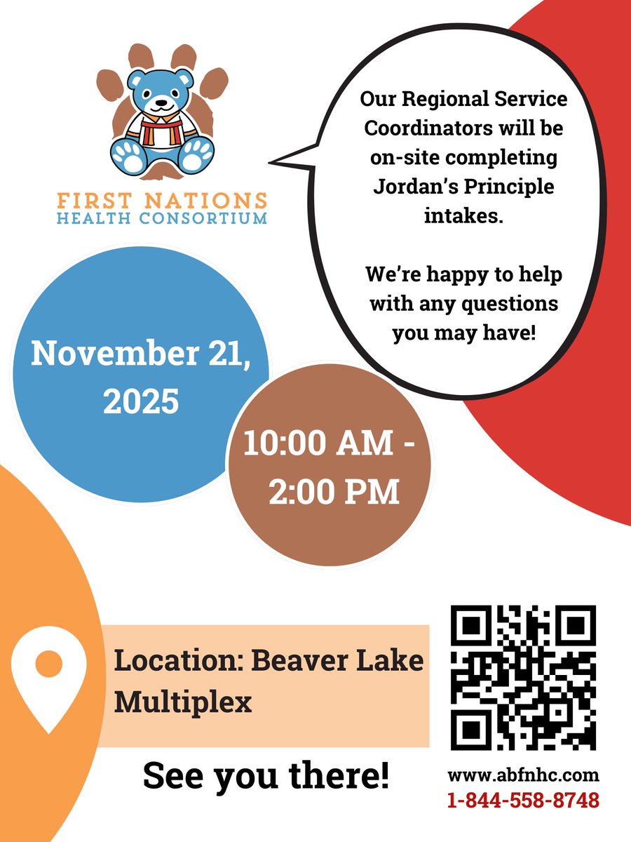 FNHCAlberta's tweet image. We will be at the Harm Reduction Fair and Community Appreciation Lunch presented by Beaver Lake Health Services. 📢

For more information about us visit our website at: abfnhc.com

@FNHCAlberta  #Treaty6 #Treaty7 #treaty8