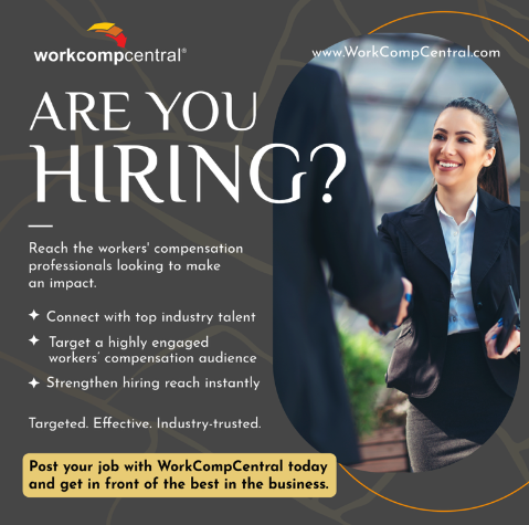 WorkCompCentral's tweet image. Hiring in workers’ comp? Reach the professionals who matter. 
workcompjobs.com
👉 Post where the workers’ comp community looks for opportunity. 
 
#WorkersComp #Hiring #Jobs #Recruitment #WorkCompCentral #WorkersCompensation #Careers #WCCJobs