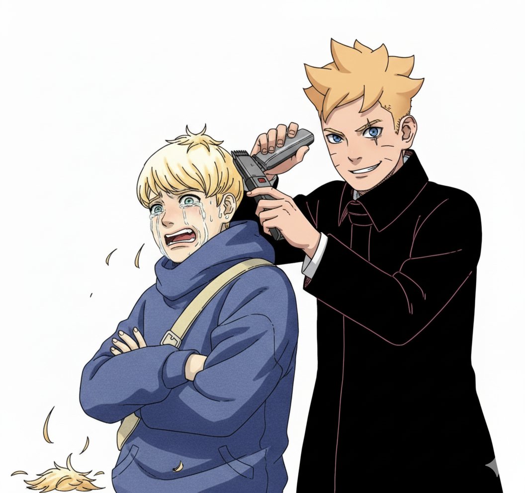 sarada1668's tweet image. This is what will happen if Inojin makes Himawari cry