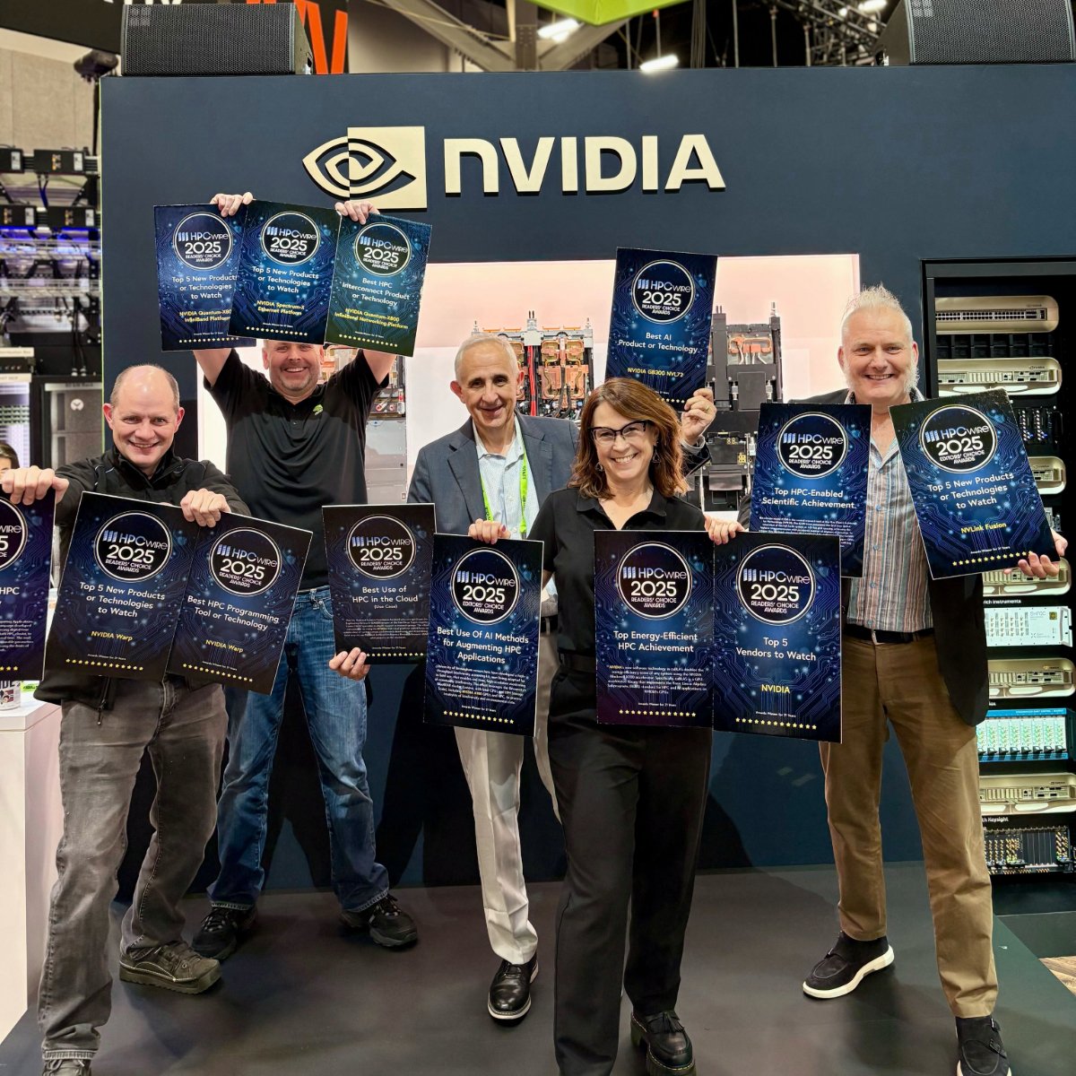 NVIDIAHPCDev's tweet image. We’re excited to announce that we have been honored with 13 🏆 @HPCwire Awards, recognizing our leadership and innovation in HPC.

🙌 Huge thanks to our partners, customers, and the HPC community for making this possible. #SC25 

hpcwire.com/off-the-wire/h…