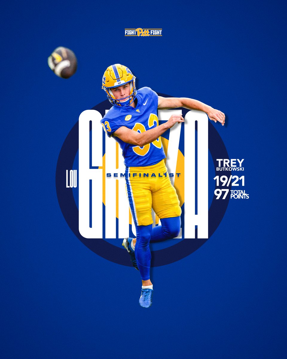 EARNED IT‼️

<a href="/Trey_Butkowski/">Trey Butkowski</a> is a <a href="/LouGrozaAward/">Lou Groza Award</a> Semifinalist

More: pittsburghpanthers.com